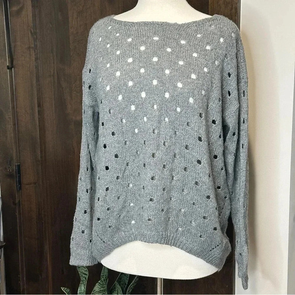 NWT Maurice’s grey sweater cotton for layering women’s Size Medium - Picture 1 of 8